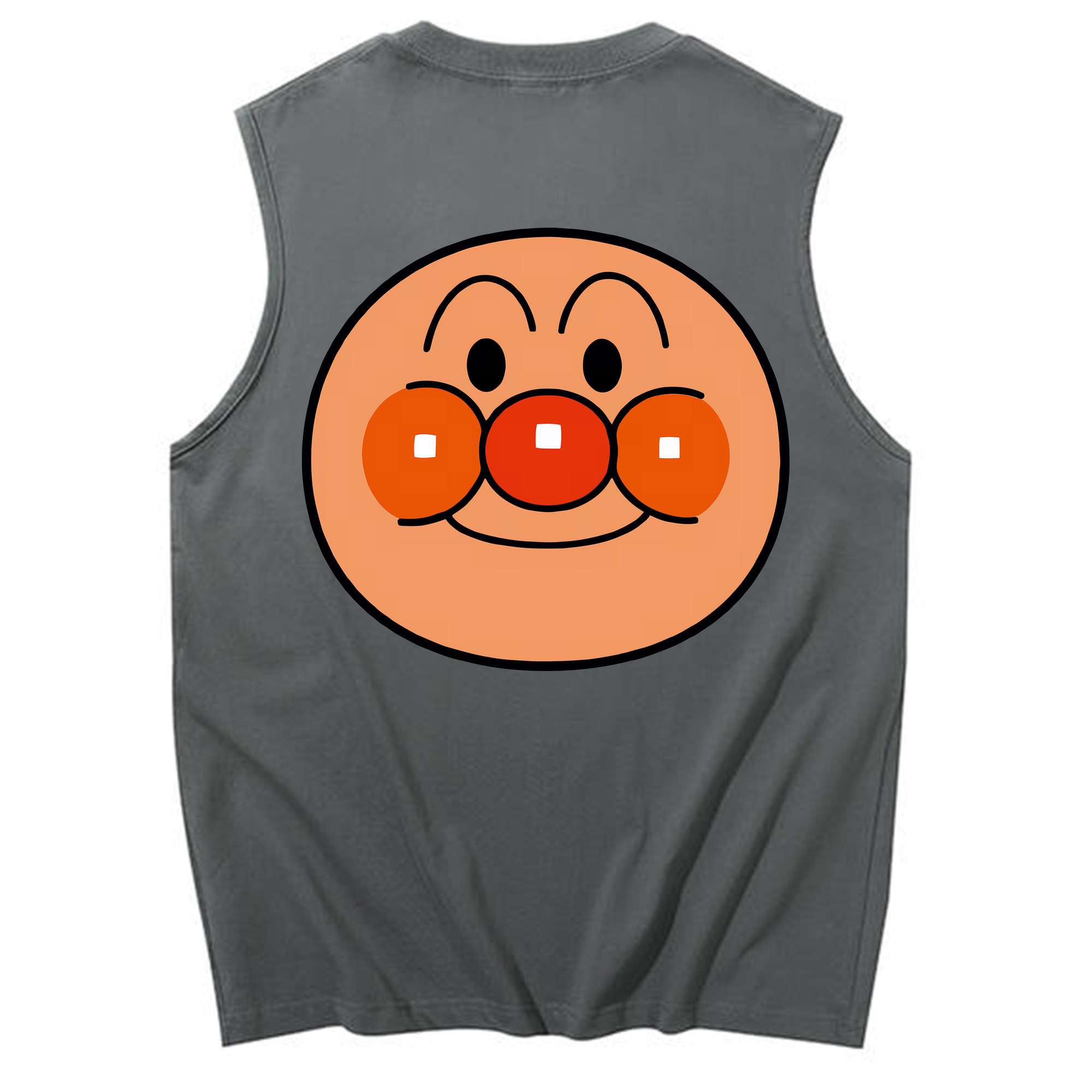 （画像用） アンパンマン Anpanman コットン100％タンクトップ（背面プリント）